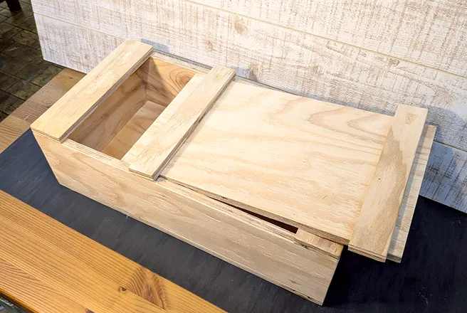 木製工具箱作りの写真